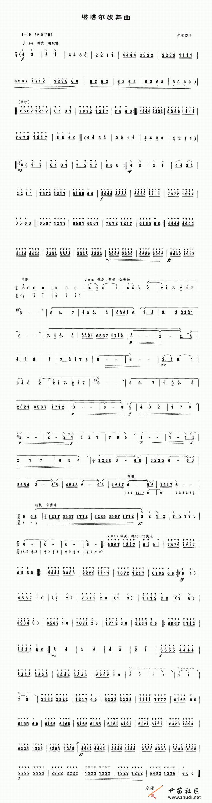 《塔塔尔族舞曲》简谱分享插图64401789_1720503396.jpg